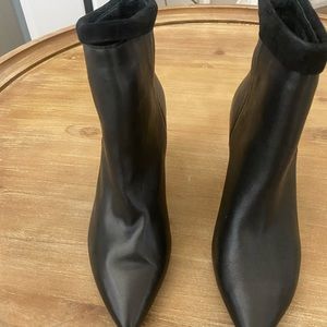 New 42 Gold heeled booties.